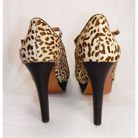BCBGeneration Leather Animal Print Heels - Picture 4 of 4